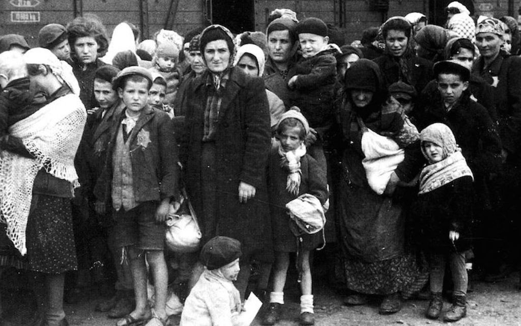 Joden uit Hongarije arriveerden in Auschwitz (Publiek domein)